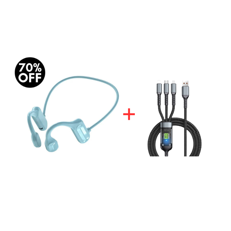 Trådlösa Benledningshörlurar med Open Ear Design