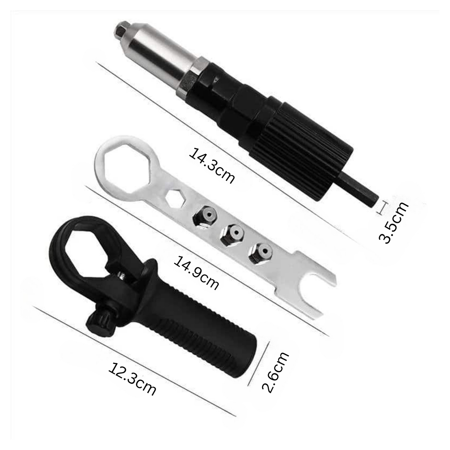 Professionellt Nitpistol Adapterset