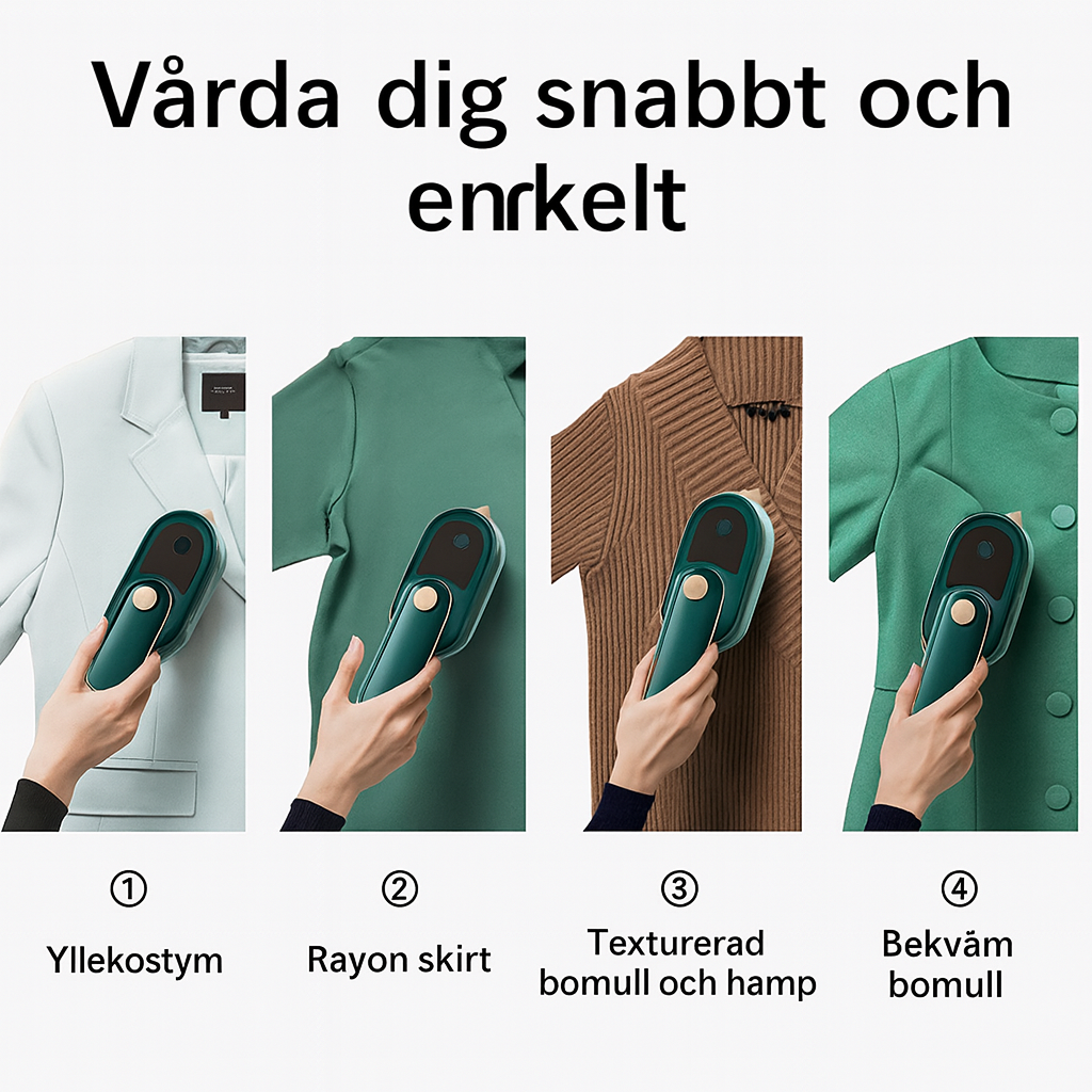 Mini Ångstrykjärn med Triangelformad Värmeplatta för Precision