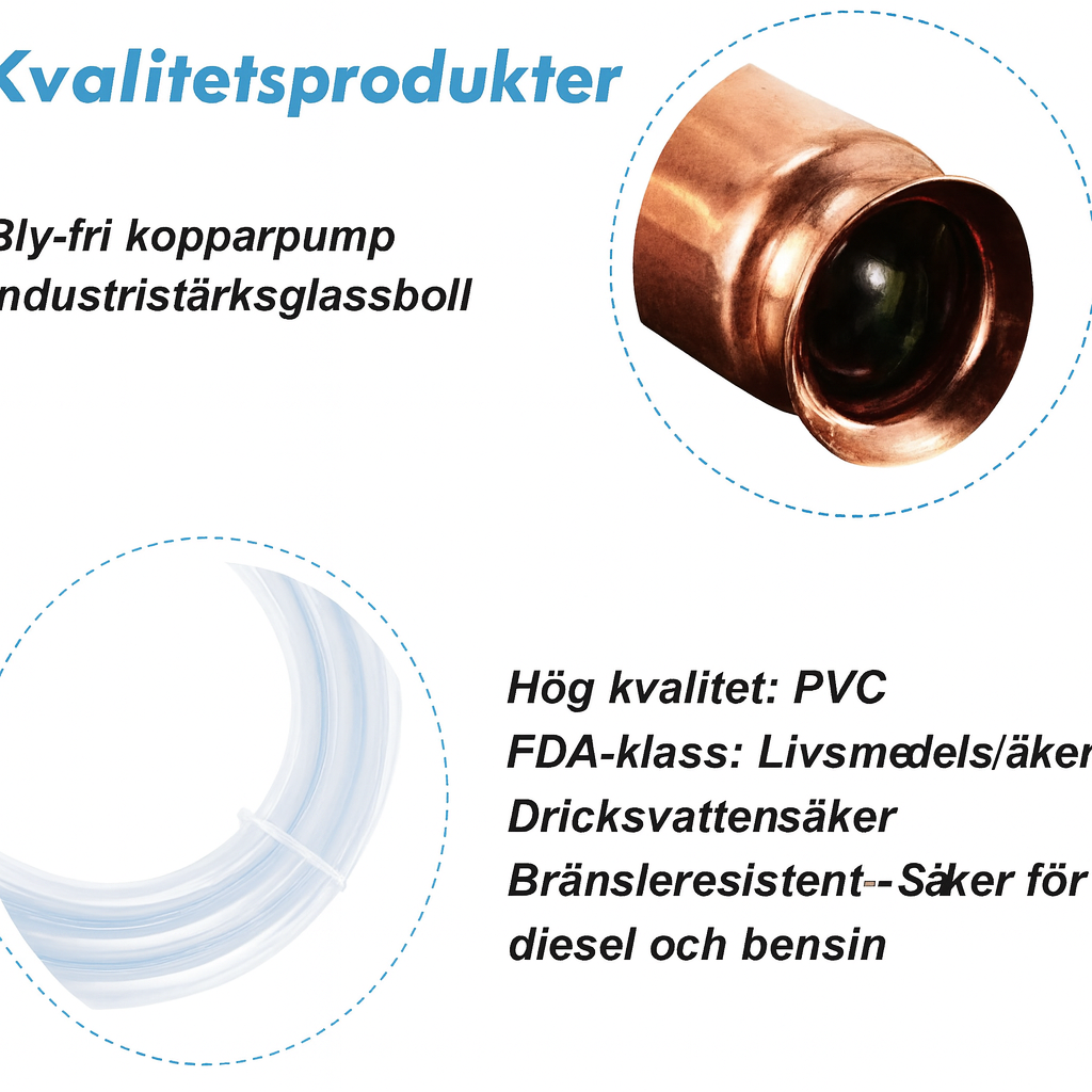 Mångsidig & Elfri Hävertpump