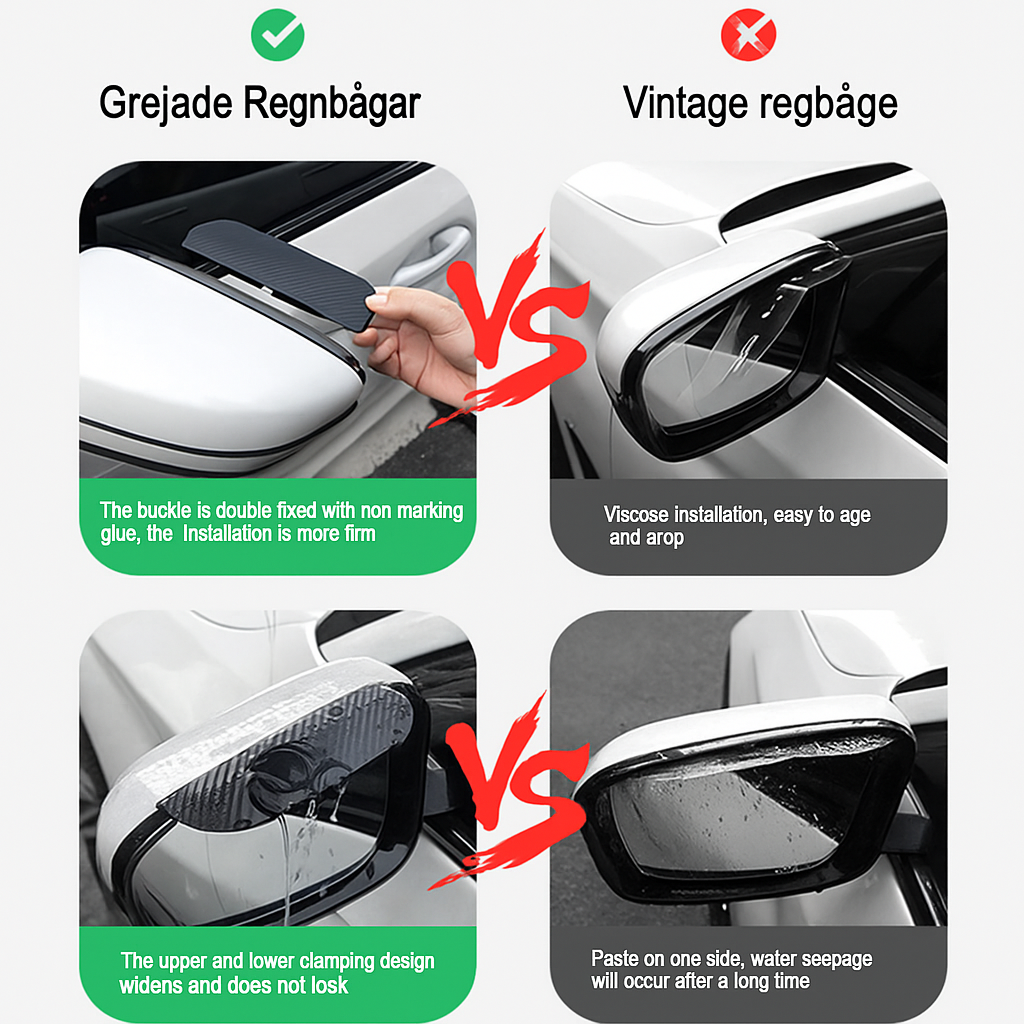 Regnskydd för Sidospeglar