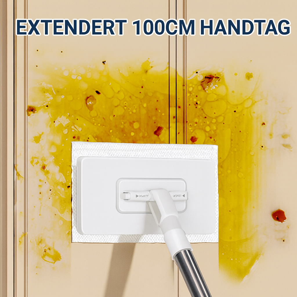 Mopp med Klämma & Långt Handtag