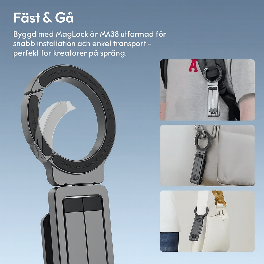 MA38 Magnetiskt iPhone-Stativ 5-i-1