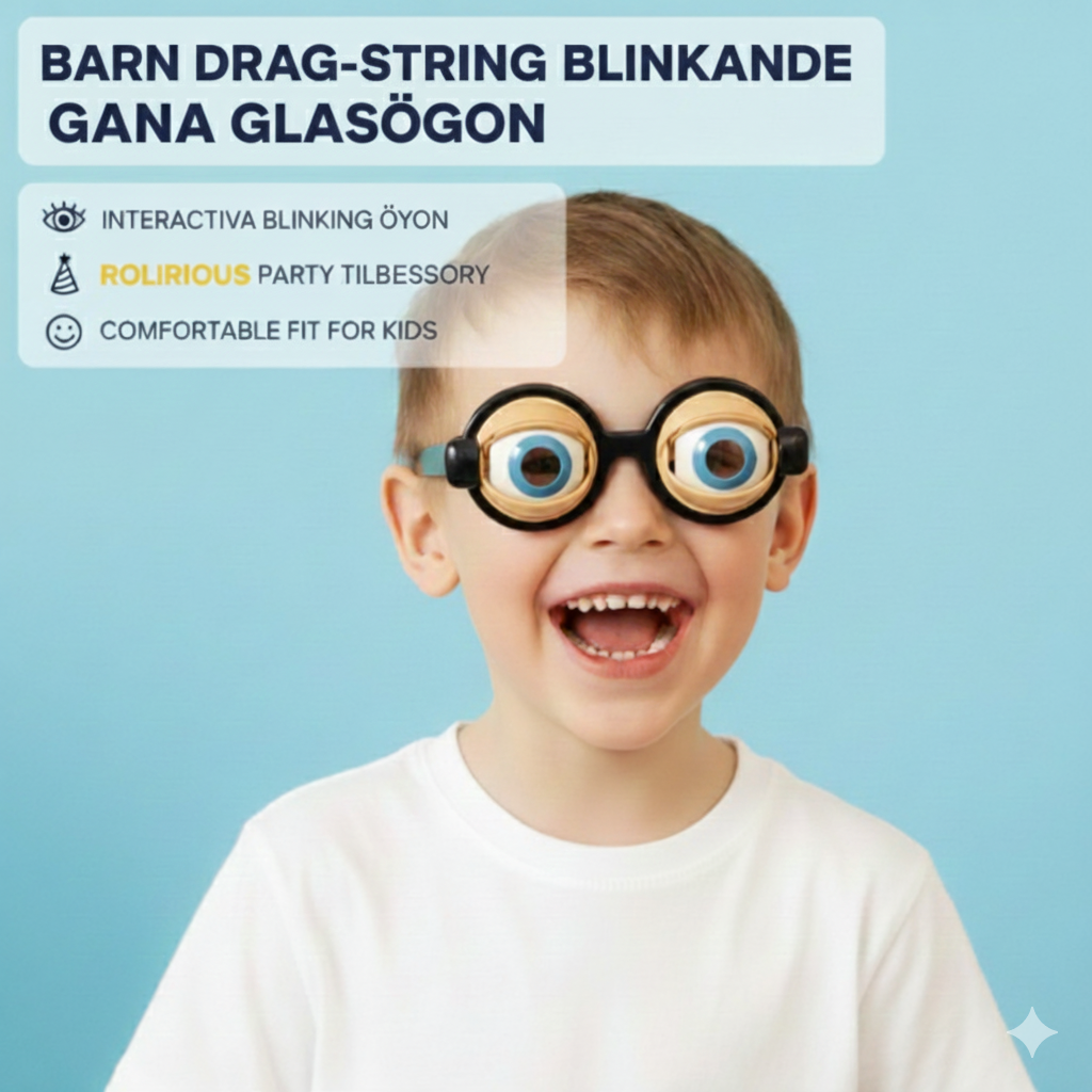Roliga Partyglasögon med Blinkande Ögon