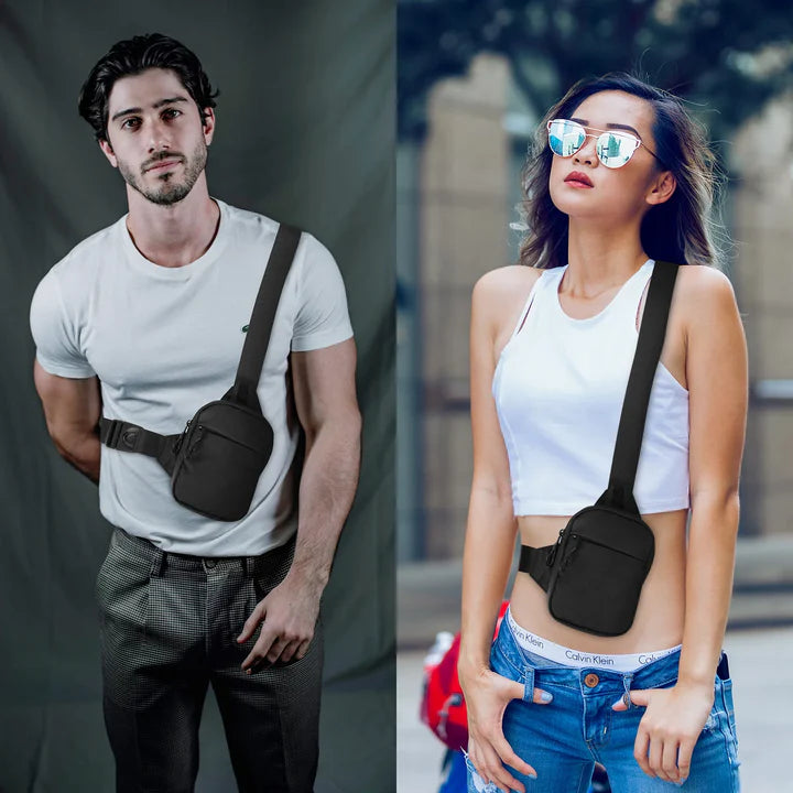 Justerbar Unisex Mini-Sling Bröstväska