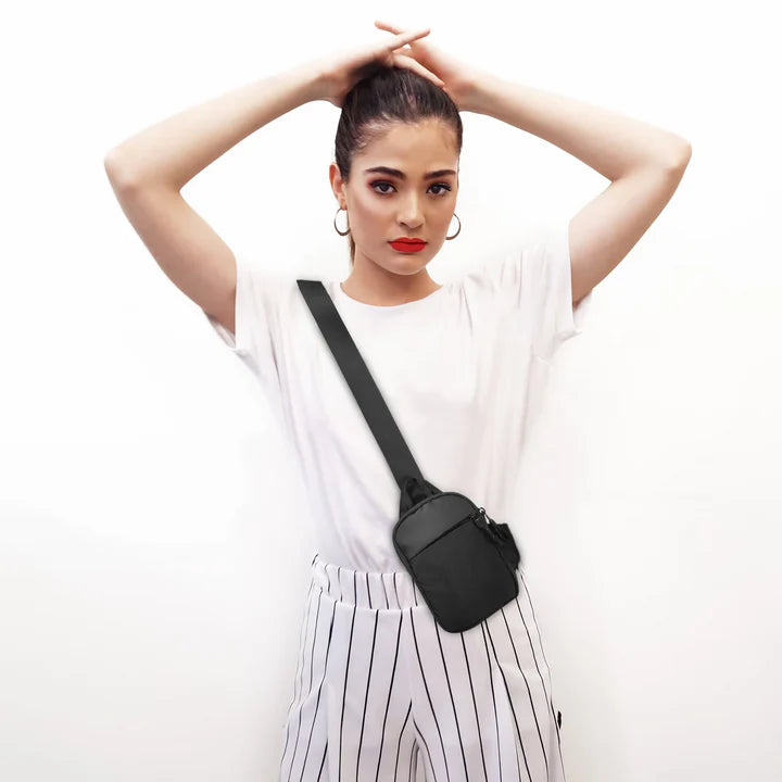 Justerbar Unisex Mini-Sling Bröstväska
