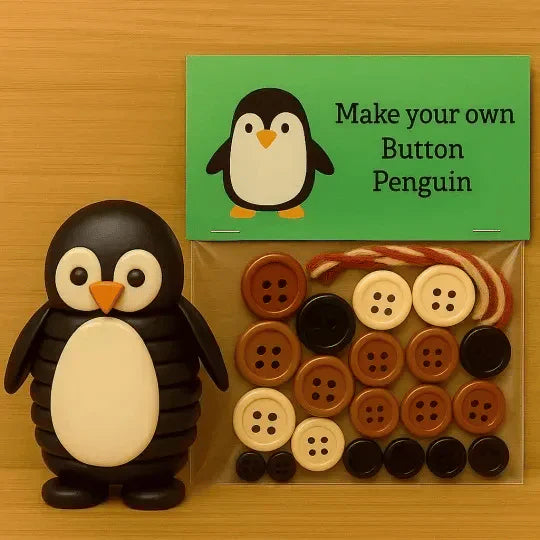 Tierische DIY-Knopfdekoration