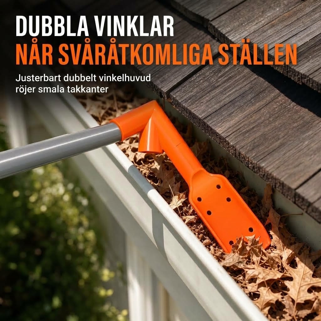 Justerbart Verktyg För Takrännor – Ta Bort Löv Och Smuts Enkelt Från Marken