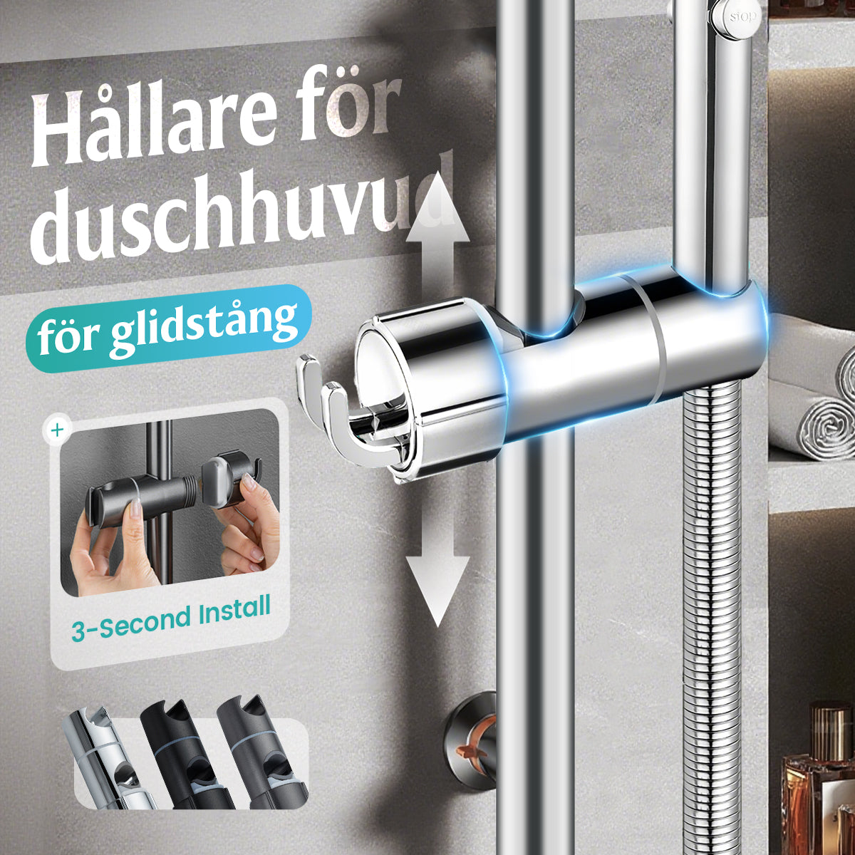 Universellt Duschhållare