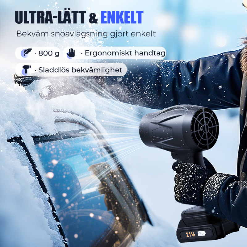 Ultralätt & Trådlös Handhållen Snöblåsare