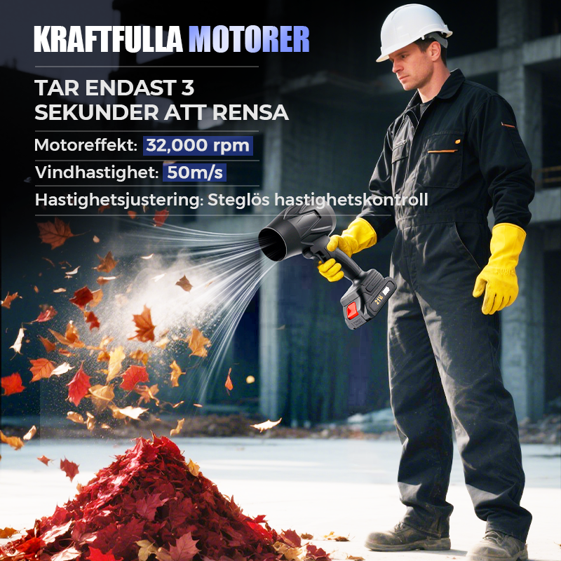 Ultralätt & Trådlös Handhållen Snöblåsare