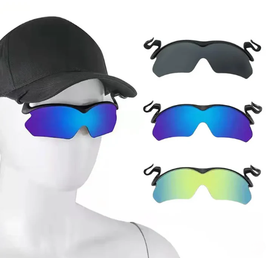 Clip Cap Sports Solglasögon med Polariserade Linser & 360° Justering