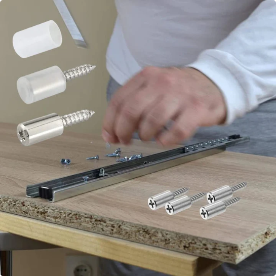 Självskruvande Hyllstift