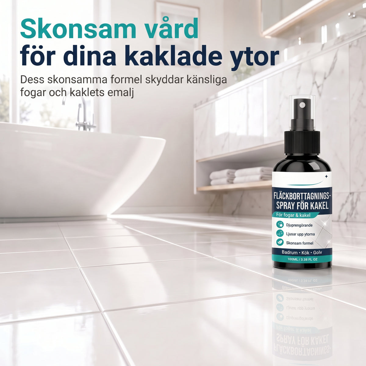 Rengöringsspray mot mögel och fogfläckar