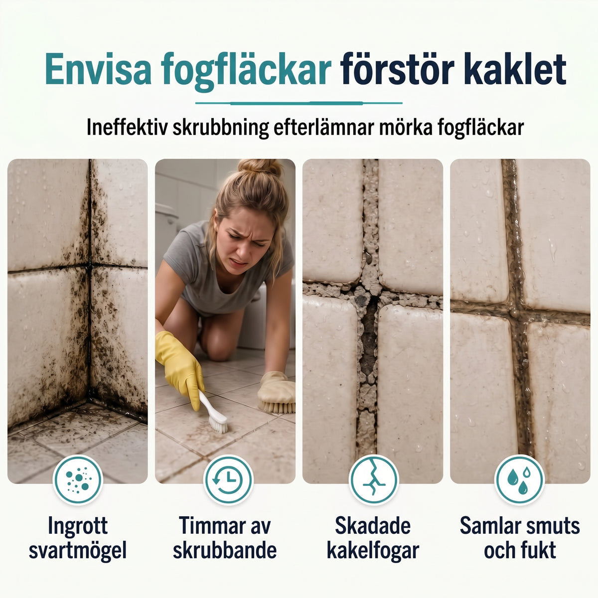 Rengöringsspray mot mögel och fogfläckar