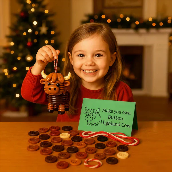 Tierische DIY-Knopfdekoration