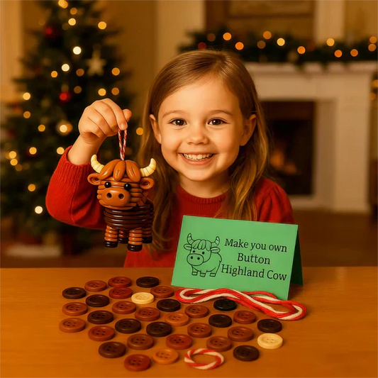 Tierische DIY-Knopfdekoration