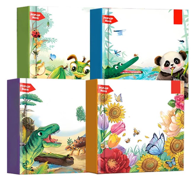 3D Pop-up Djurens Bok för barn – lärande genom lek och fantasi