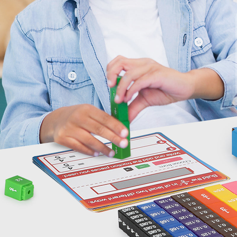 Färgglada Bråkkuber för Lättare Matematik
