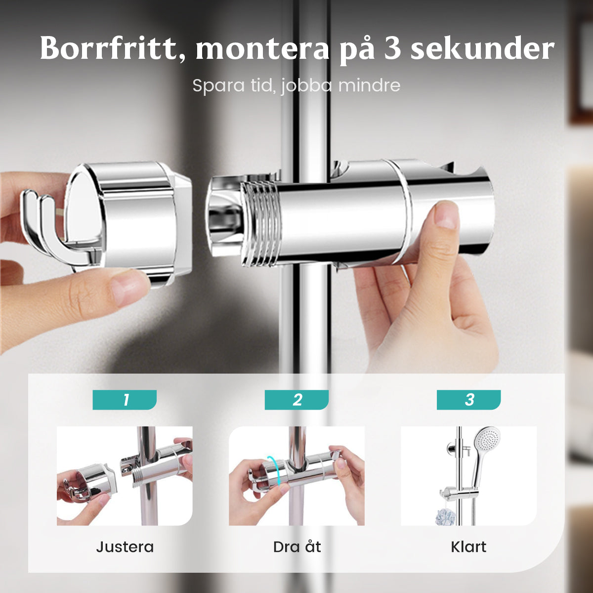 Universellt Duschhållare