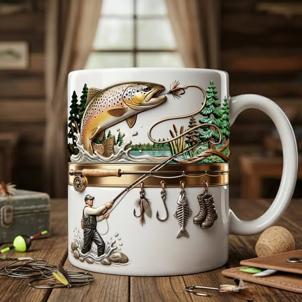 Kaffemugg för Fiskeentusiaster – Hooked on Fishing