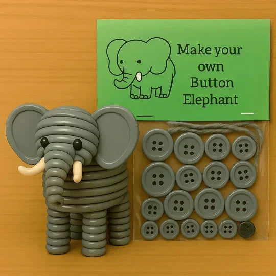 Tierische DIY-Knopfdekoration