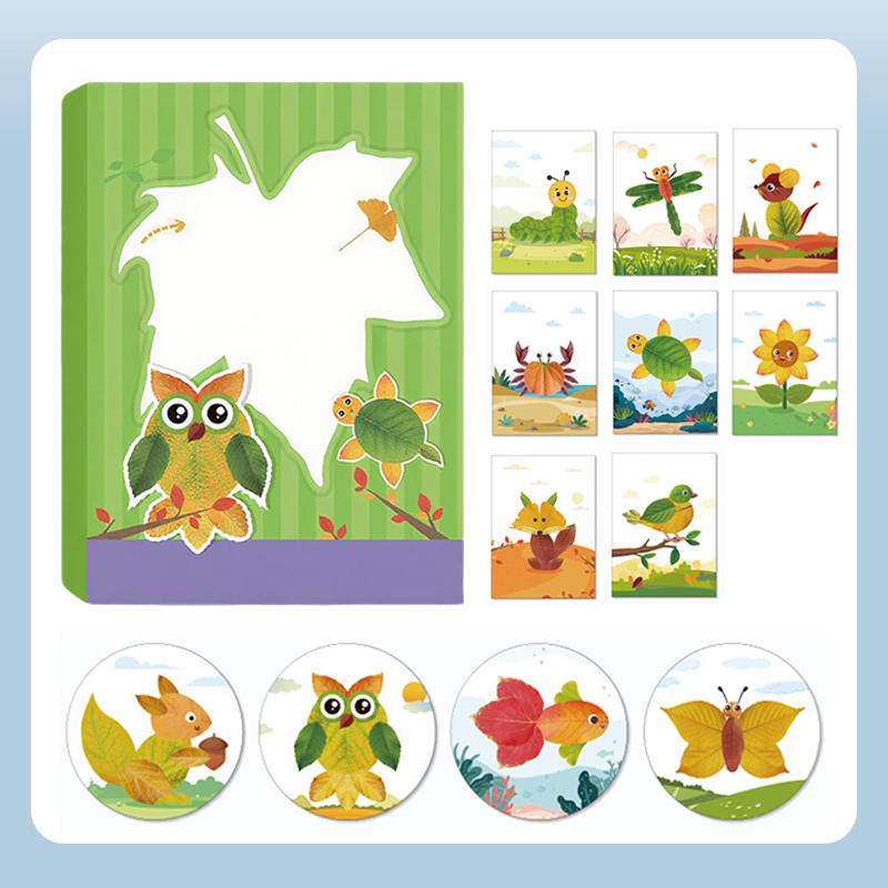 Kreativt Pysselkit för Lövkollage