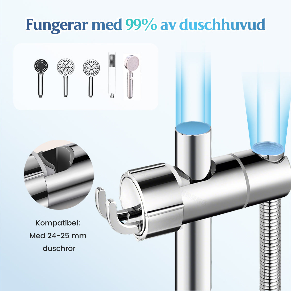 Universellt Duschhållare