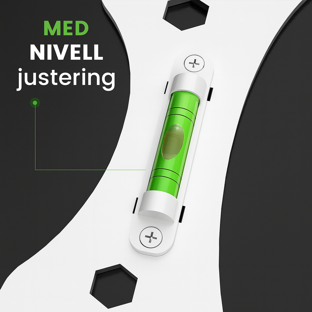 Universell multinyckel i rostfritt stål med vattenpass och mätningsfunktion