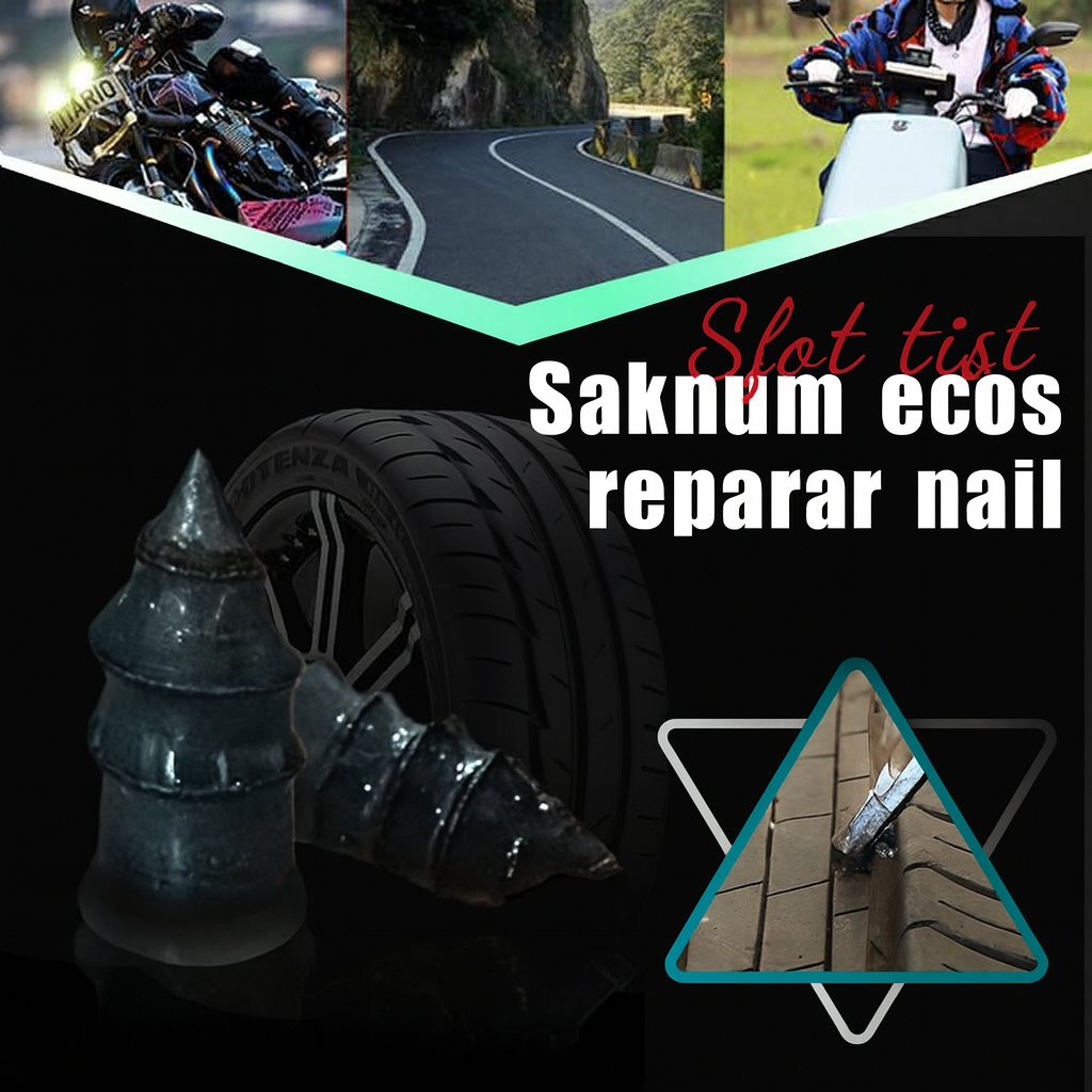 Självförseglande däckreparationsspik