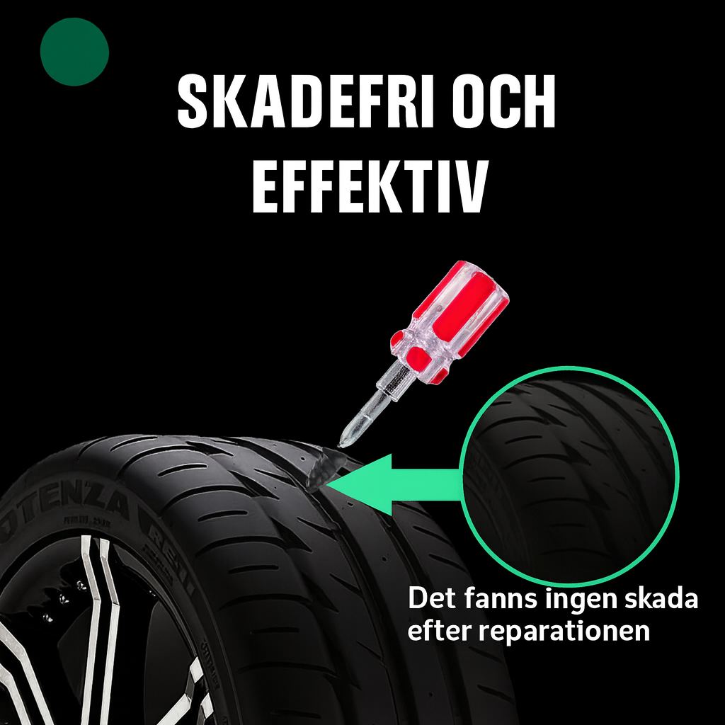 Självförseglande däckreparationsspik