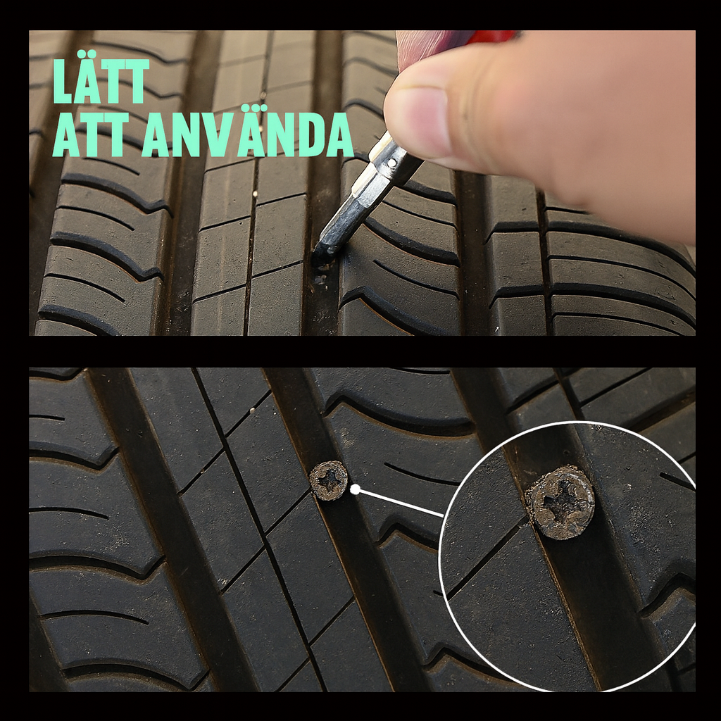 Självförseglande däckreparationsspik