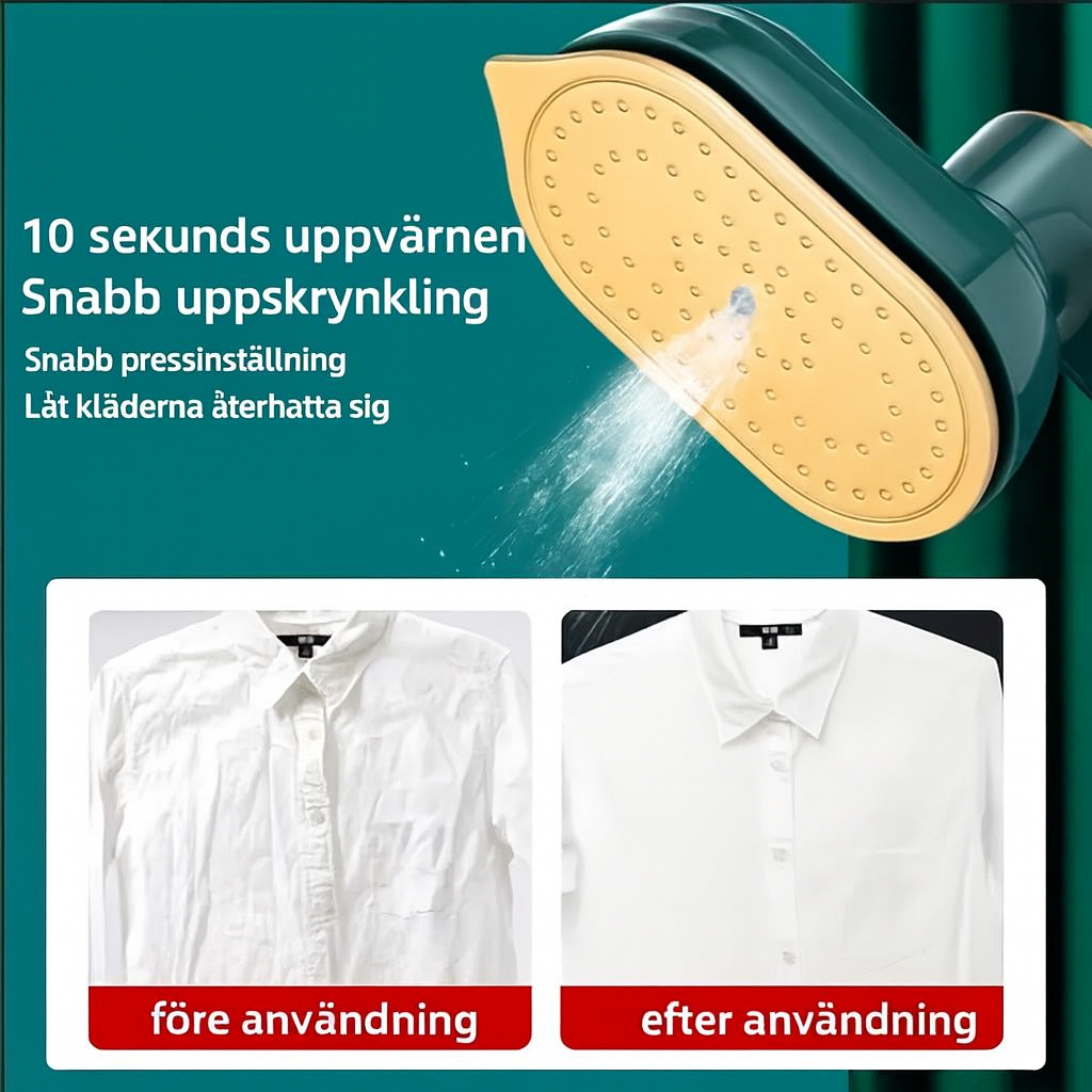 Mini Ångstrykjärn med Triangelformad Värmeplatta för Precision