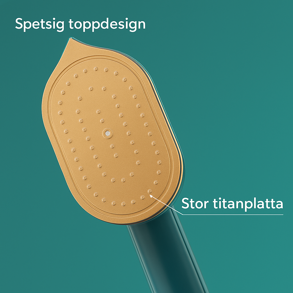 Mini Ångstrykjärn med Triangelformad Värmeplatta för Precision