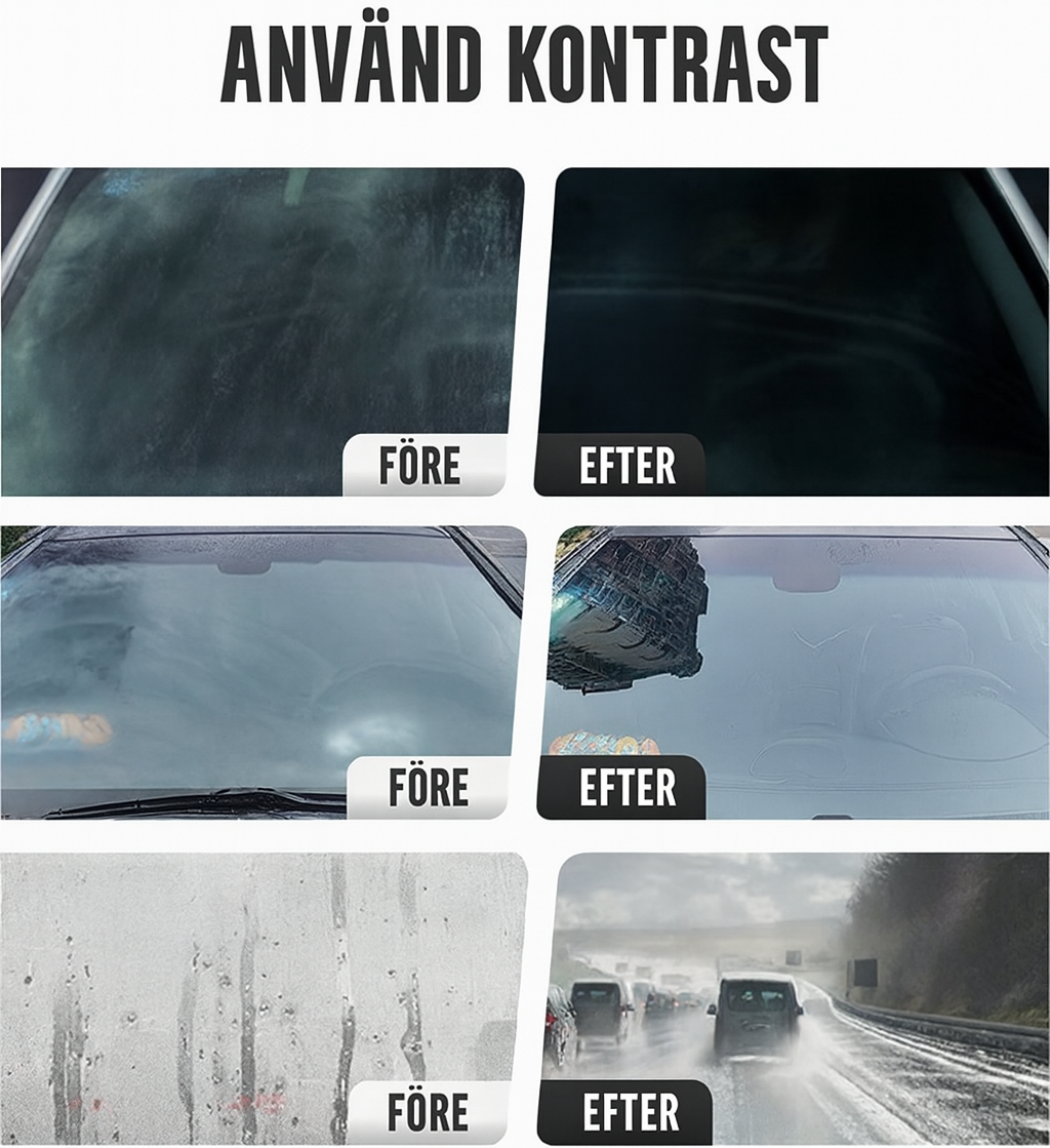 Anti-Oljefilm Glasrengörare
