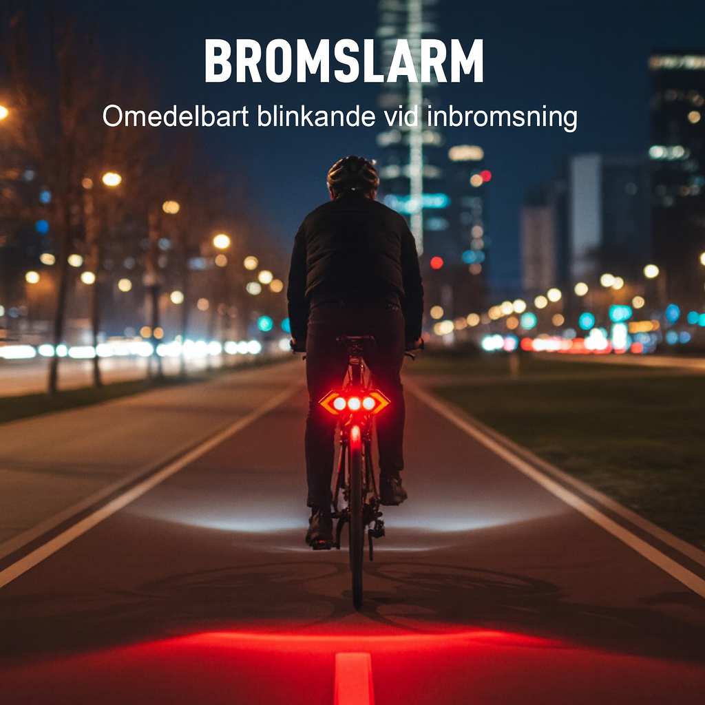 Smart Trådlöst Cykelbakljus