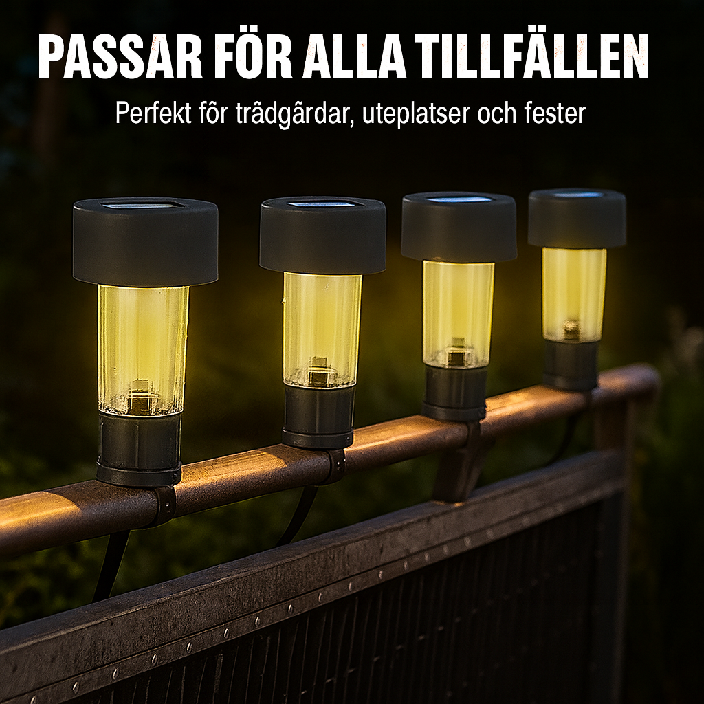 Solcellsdrivna Utomhuslampor – Energisnåla, Vattentäta & Stämningsfulla