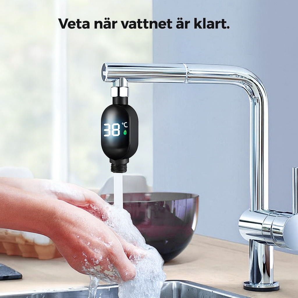 Exakt & Lättinstallerad Duschtermometer