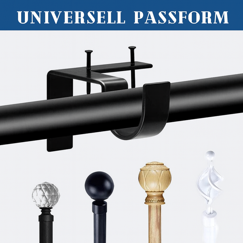 Borrfria Gardinfästen med Hög Bärkraft