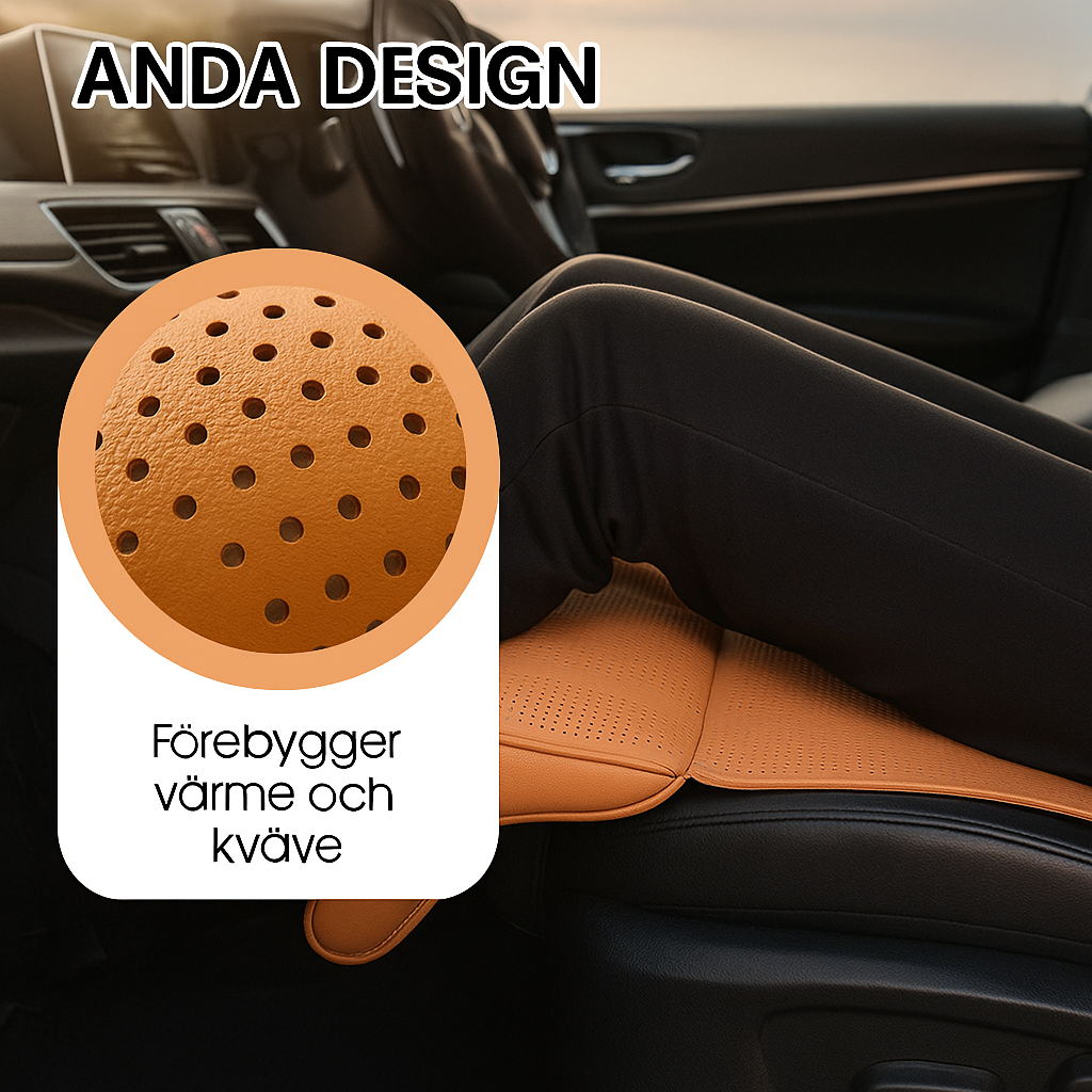 Bilstols-förlängningsdyna med Benstöd