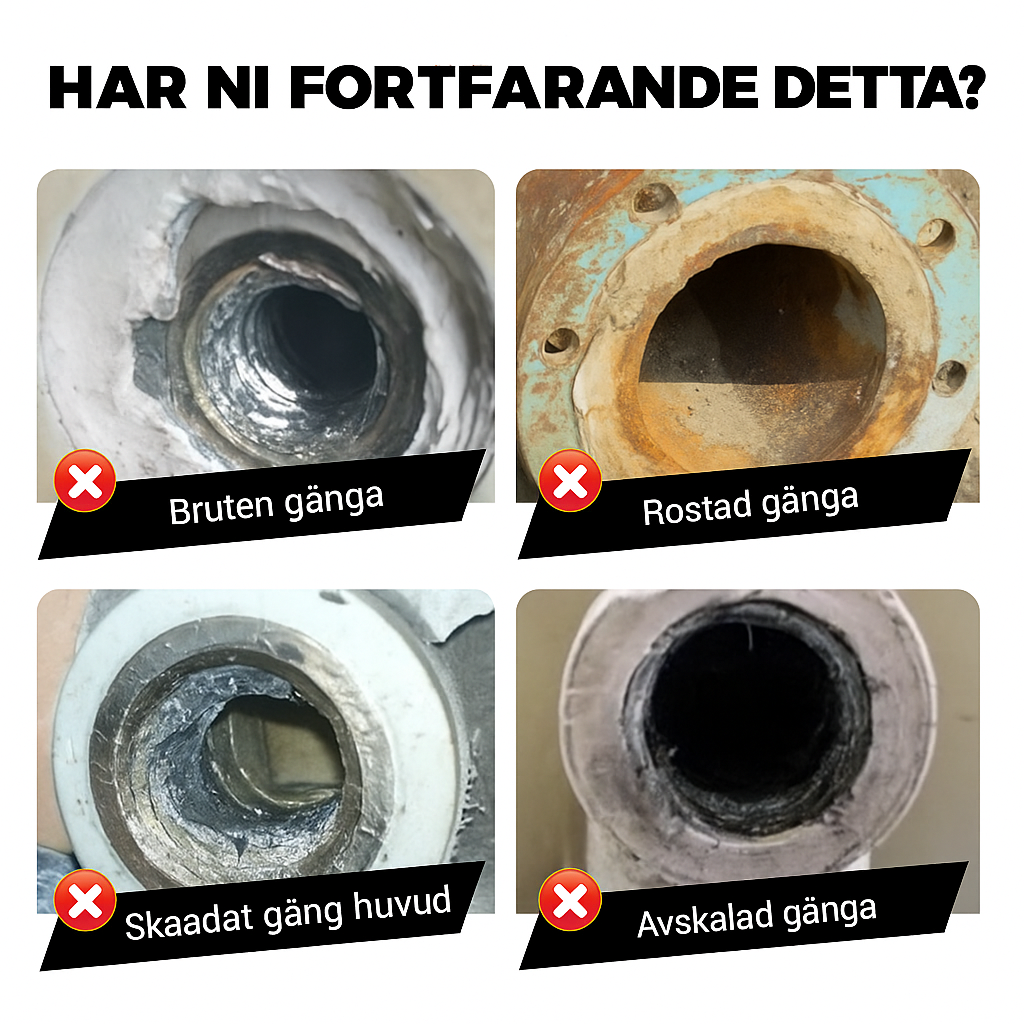 Justerbar Rostfri Gängutdragare för Snabb Reparation