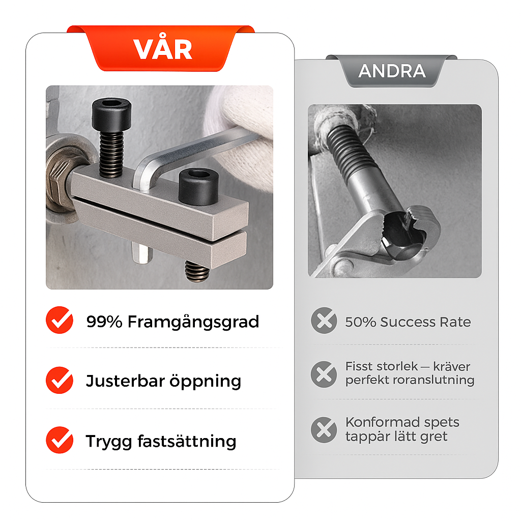 Justerbar Rostfri Gängutdragare för Snabb Reparation