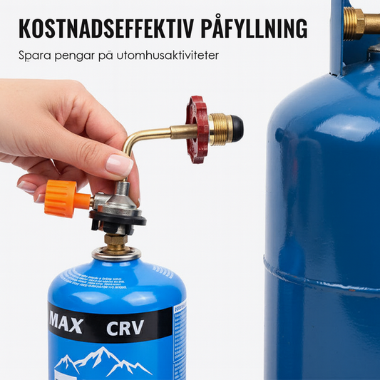 Påfyllningsadapter för Campinggas (LPG till Kassett)