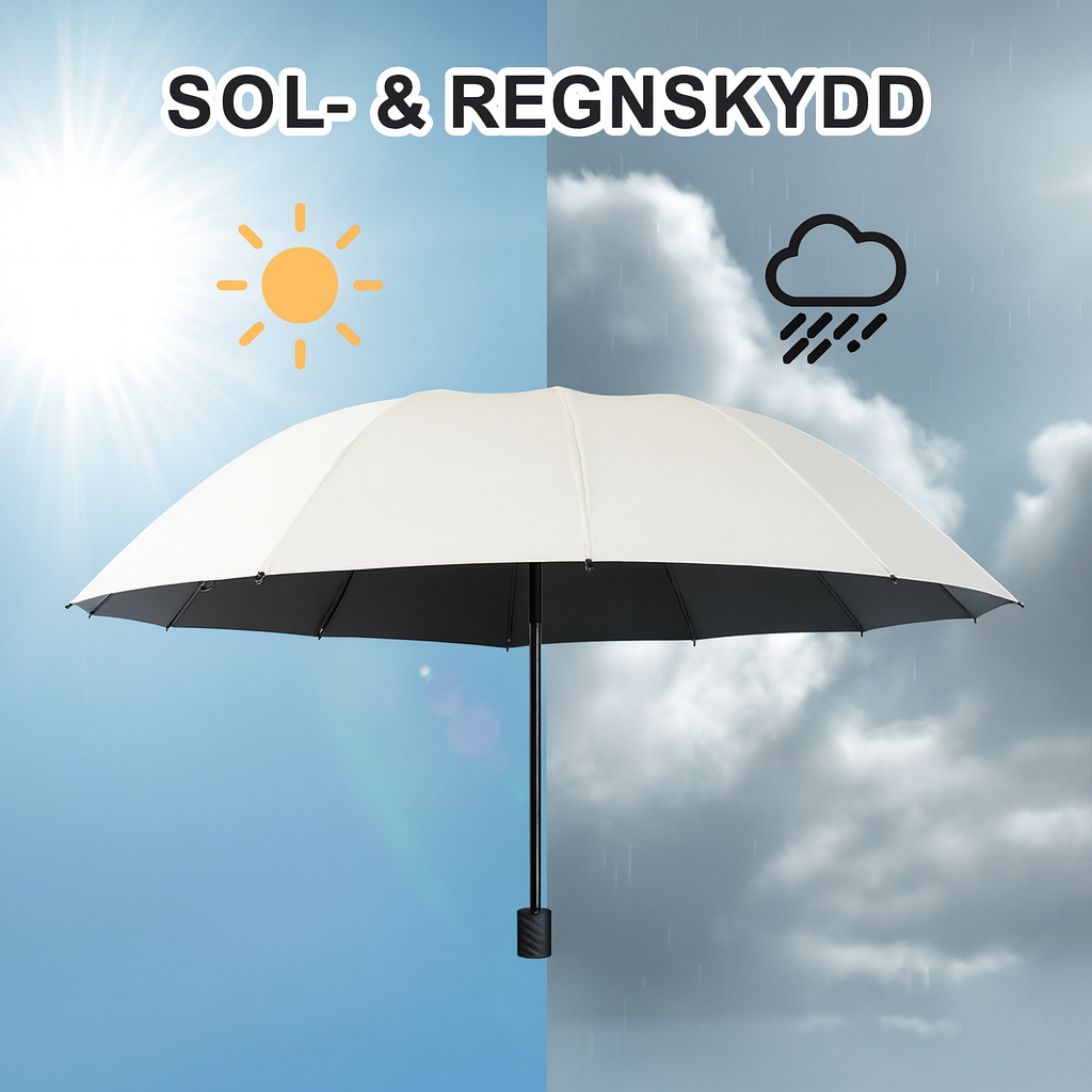 Vindresistent Paraply med UV-Skydd