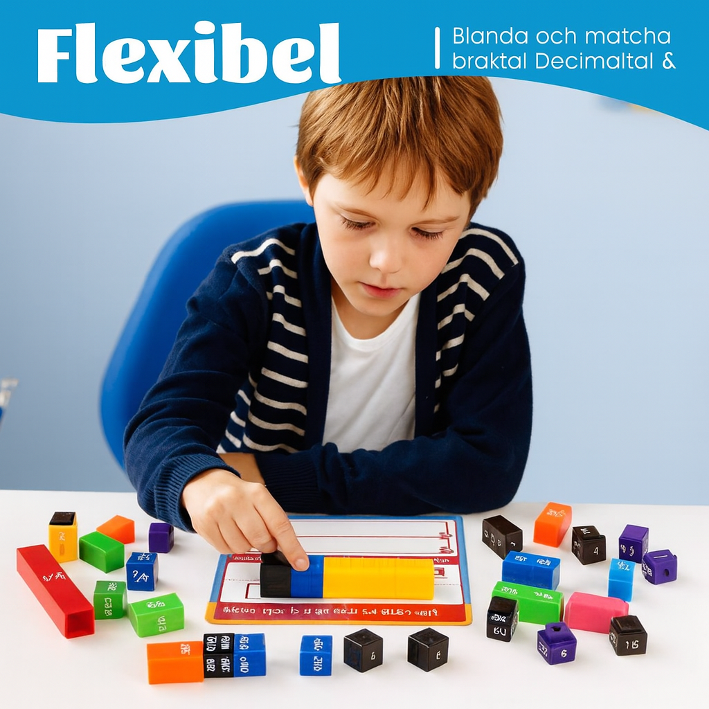 Färgglada Bråkkuber för Lättare Matematik