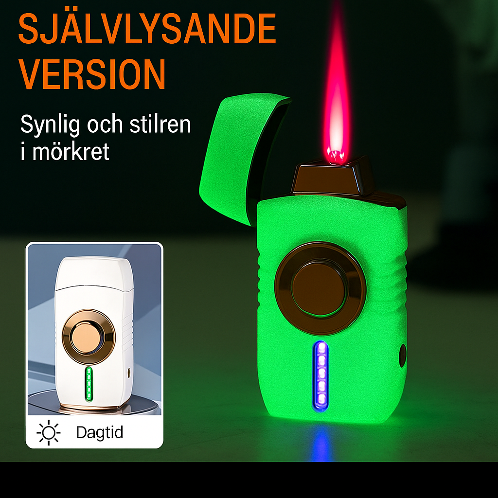 Smart Vindbeständig Tändare med LED & Multitändning