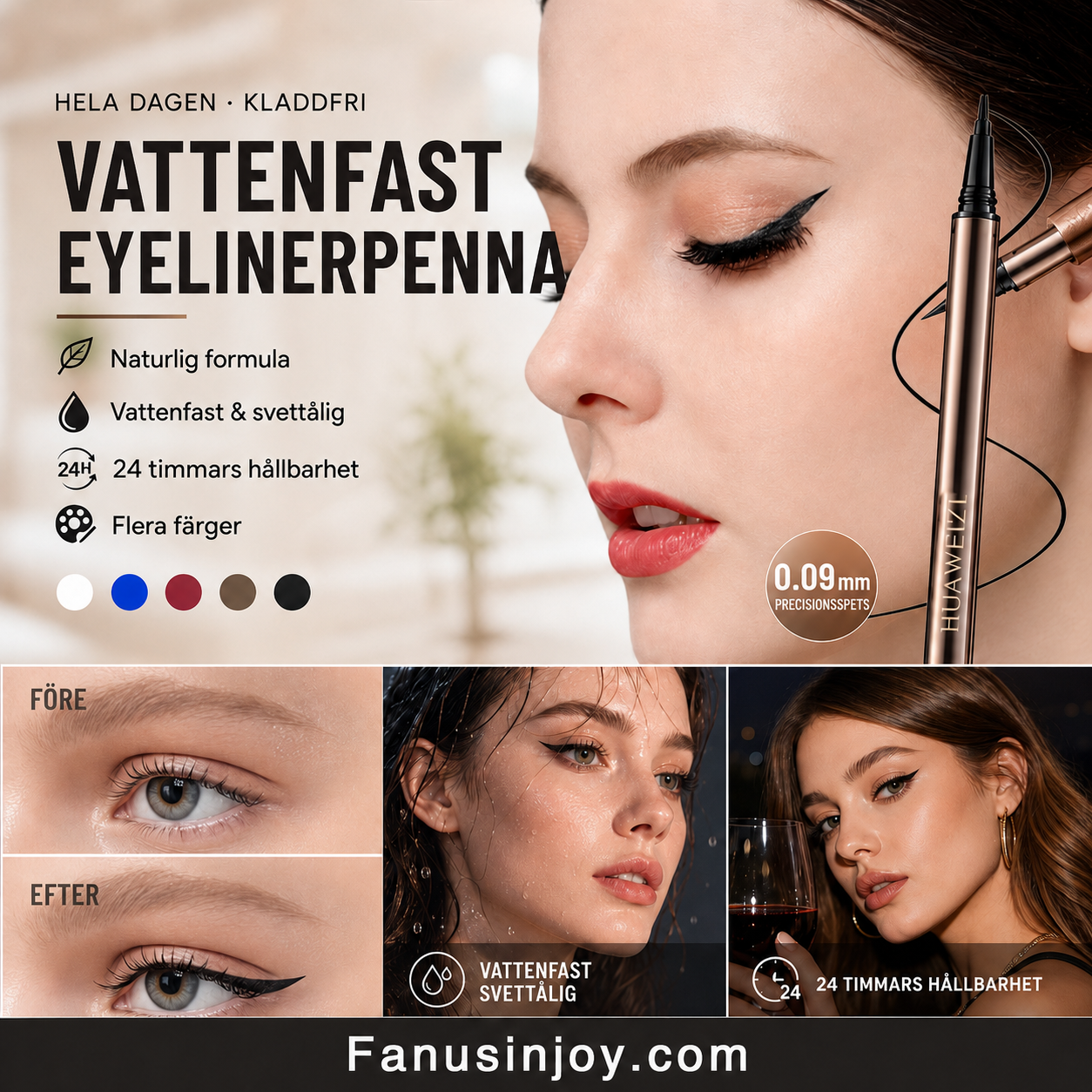 Professionell Vattenfast Eyeliner – Favoriten bland Makeupartister