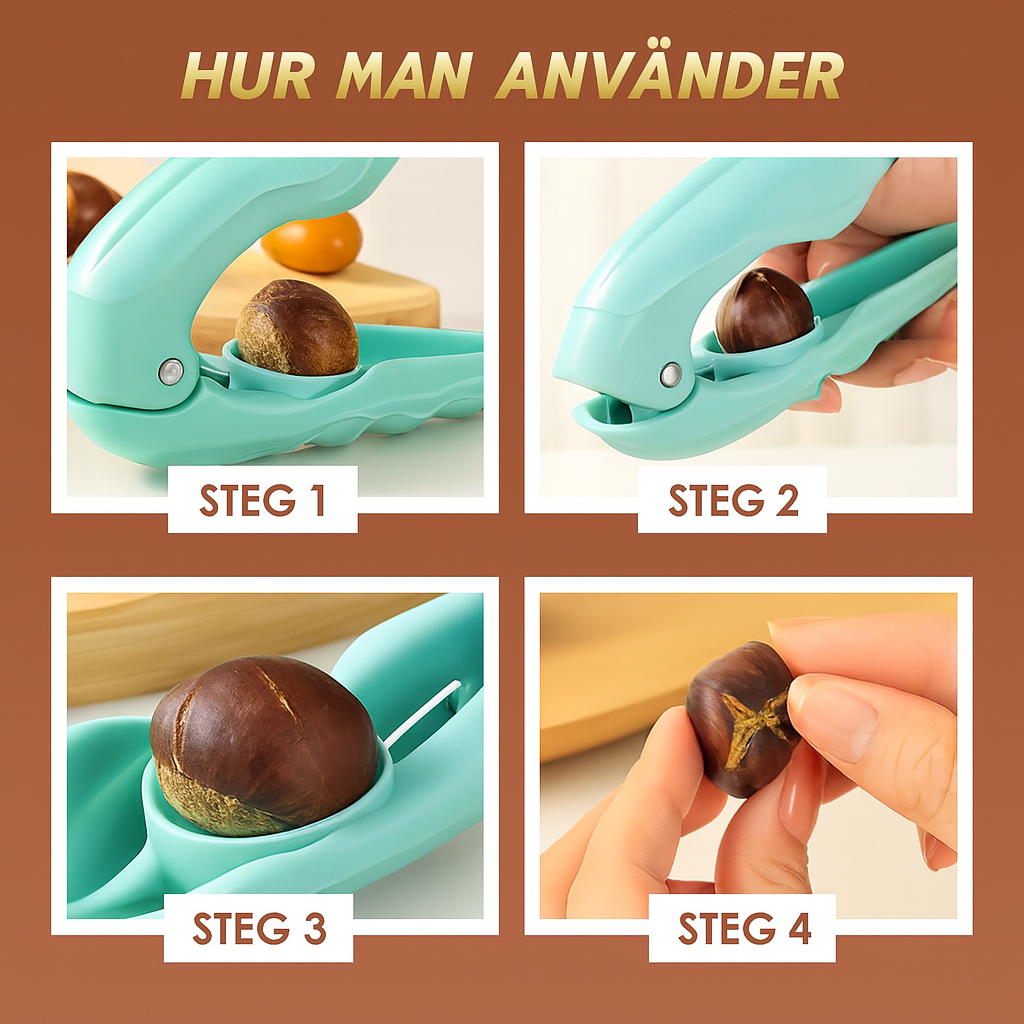 Multifunktionell kastanjeöppnare
