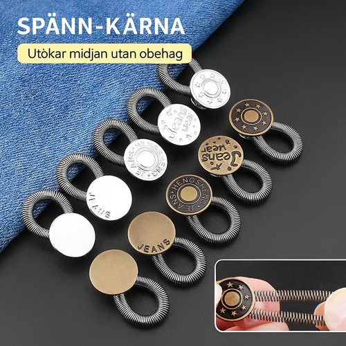 Elastisk jeansförlängare i metall