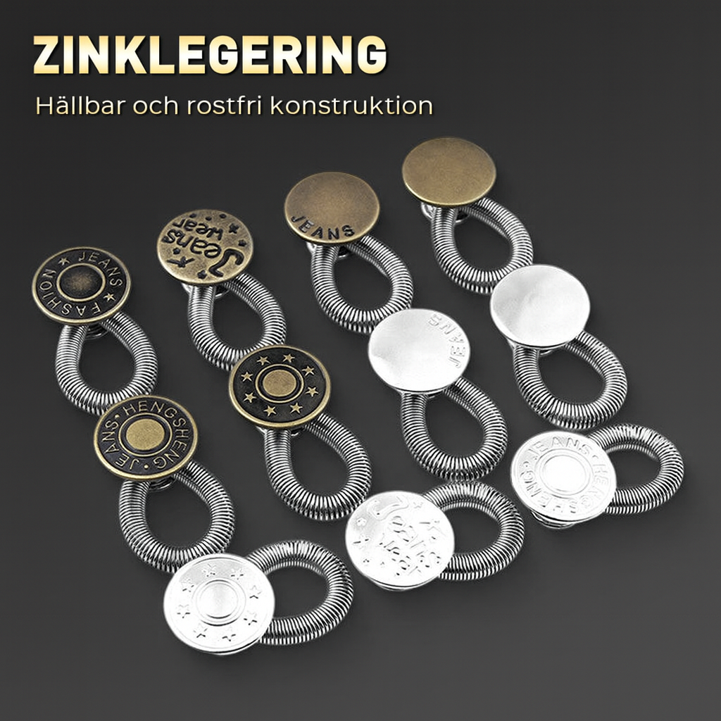 Elastisk jeansförlängare i metall